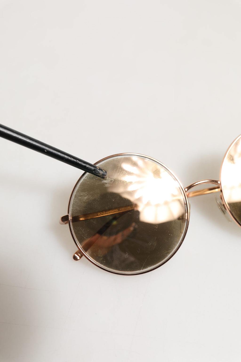 Dolce & Gabbana DG2215K Gold Metal Round Shades Eyewear Sunglasses