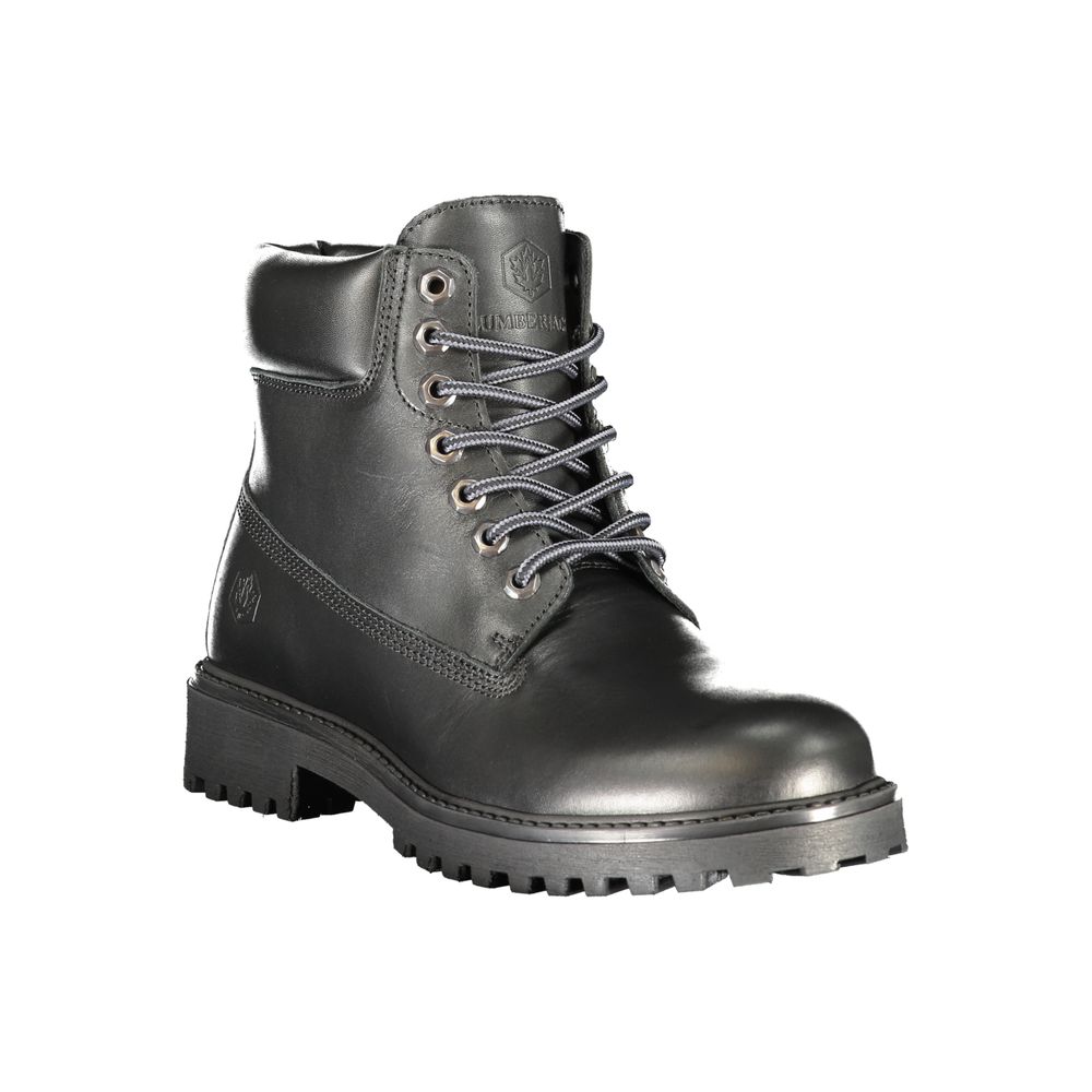 Lumberjack Black Leather Men's Boot