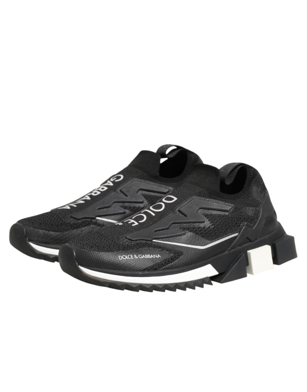 Dolce & Gabbana Black SORRENTO Sport Stretch Sneakers Shoes