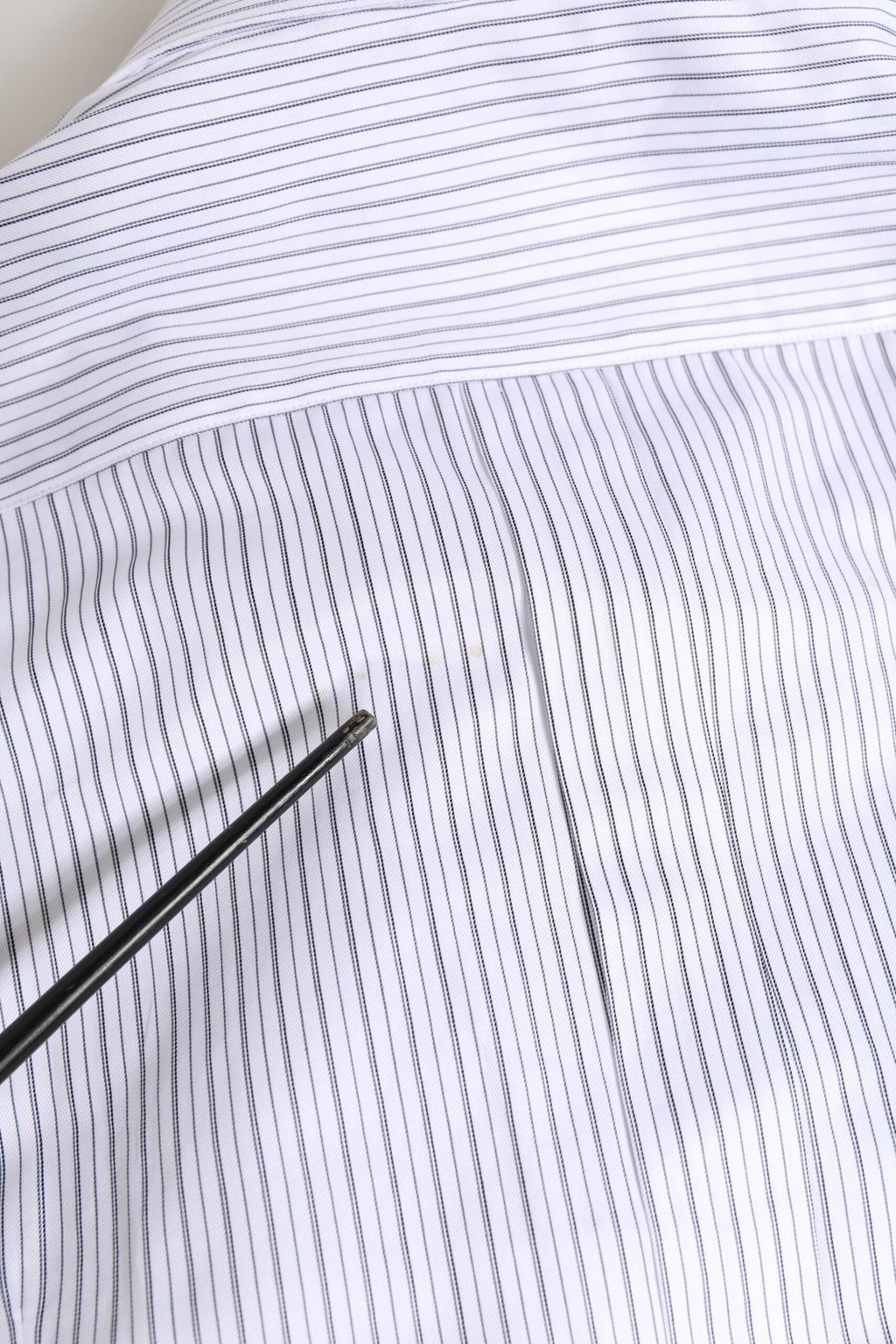 Dolce & Gabbana White Stripes Long Sleeves GOLD Dress Shirt