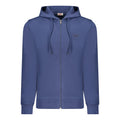 Blue Cotton Men's Hoodie