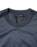 Dolce & Gabbana Blue Silk Crew Neck Short Sleeves Men T-shirt