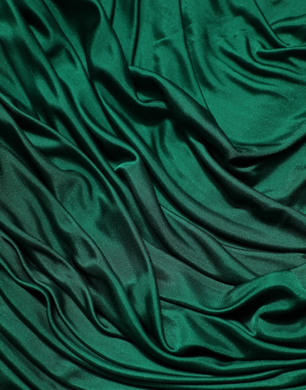 Dolce & Gabbana Green Viscose Drape Jersey Organzine Tank Top