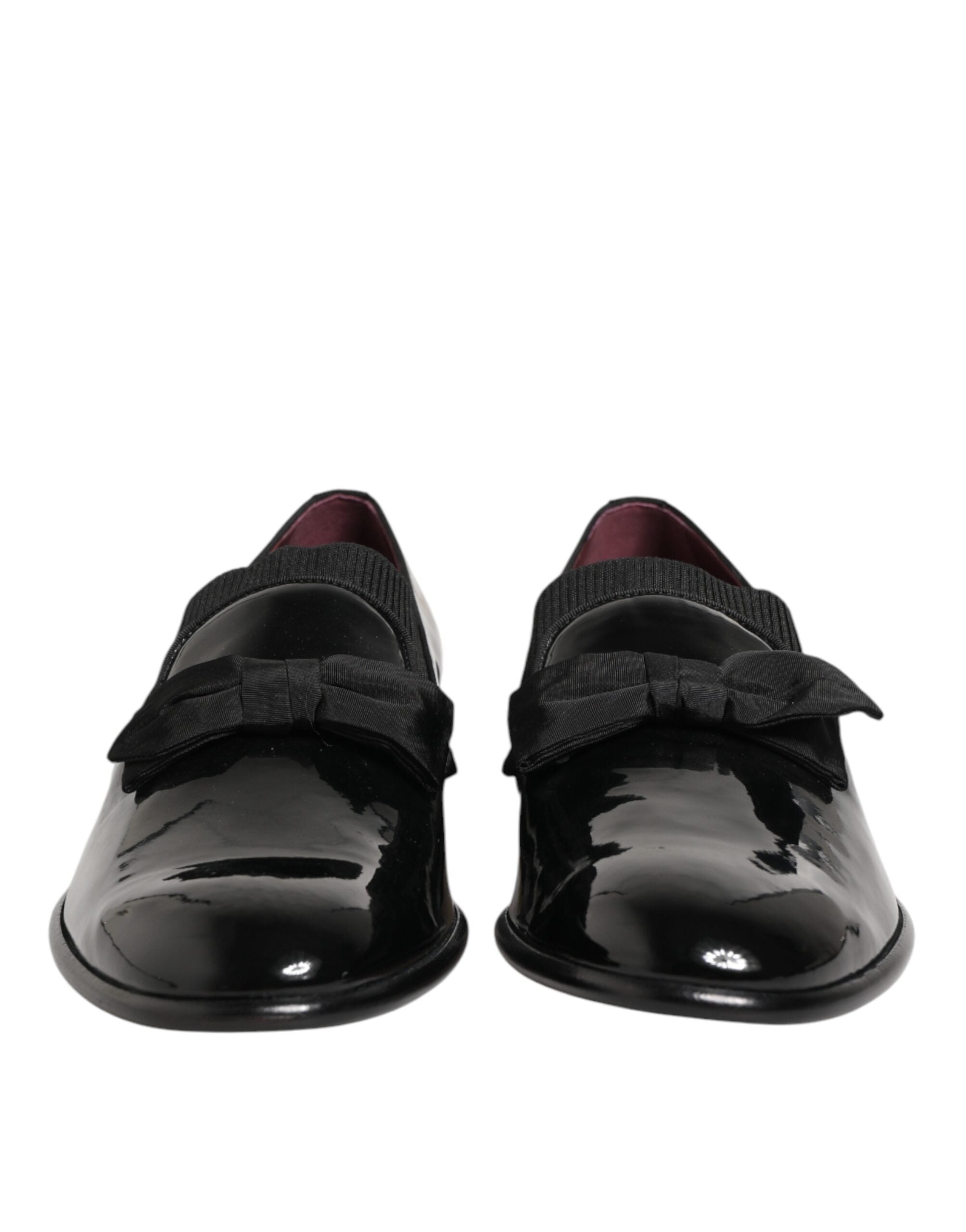 Dolce & Gabbana Black Leather Slip On Dress Men Loafers Shoes