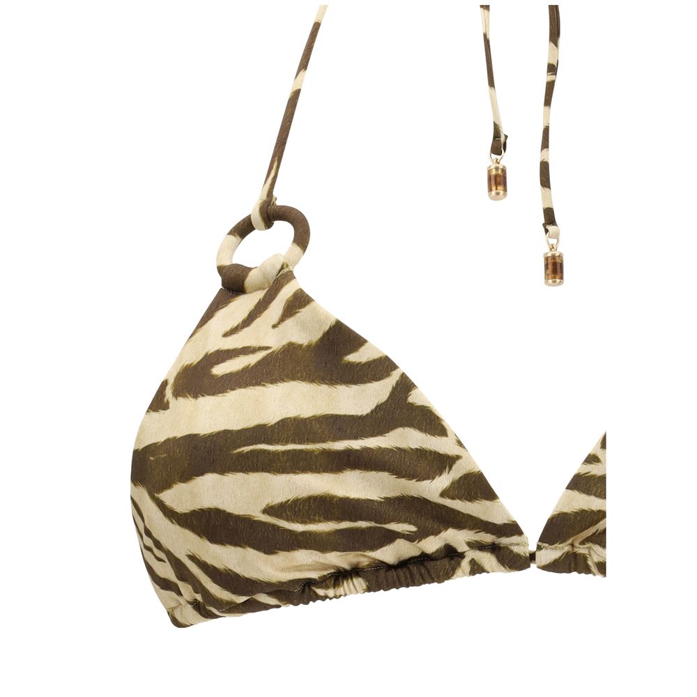 Brown Polyamide Bikini