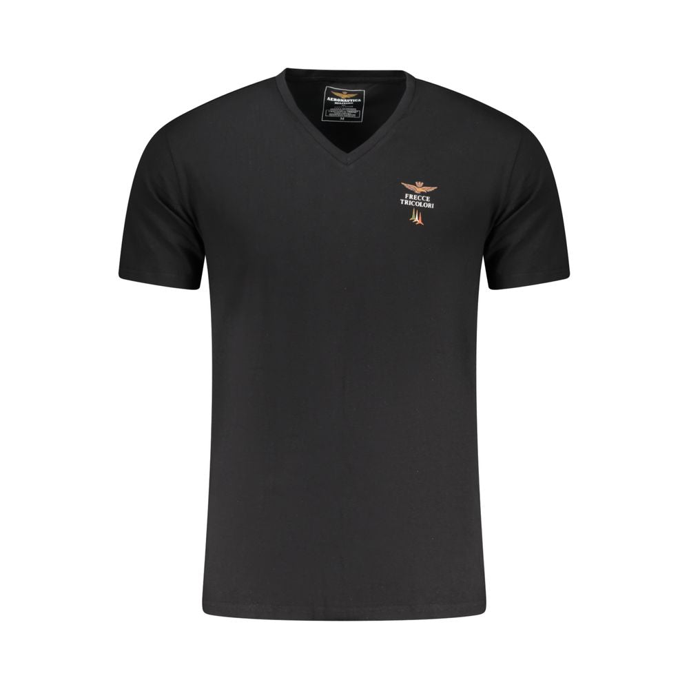 Black Cotton Men's T-Shirt