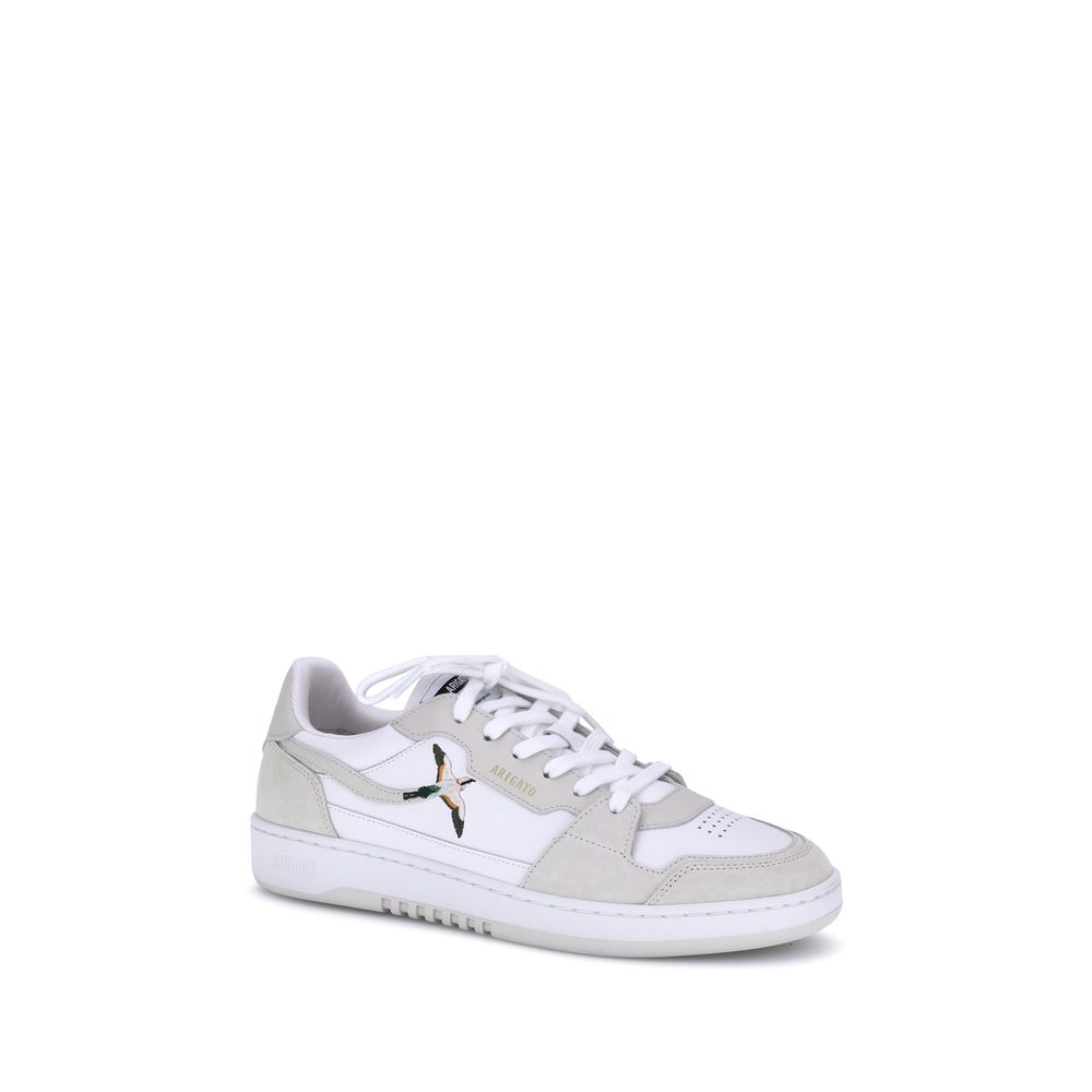 White Calf Leather Bos Taurus Low Top Sneakers