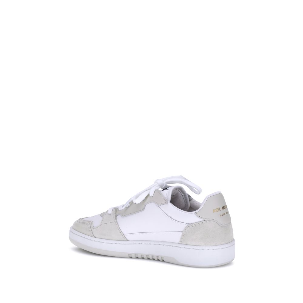 White Calf Leather Bos Taurus Low Top Sneakers