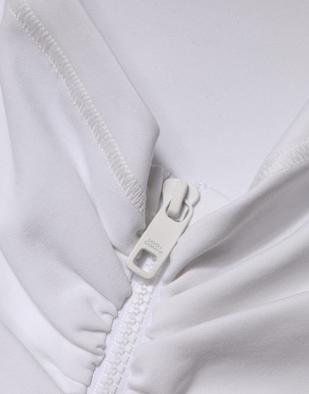 Dolce & Gabbana White Viscose Pencil Cut High Waist Mini Skirt