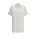 White Cotton Casual Dress