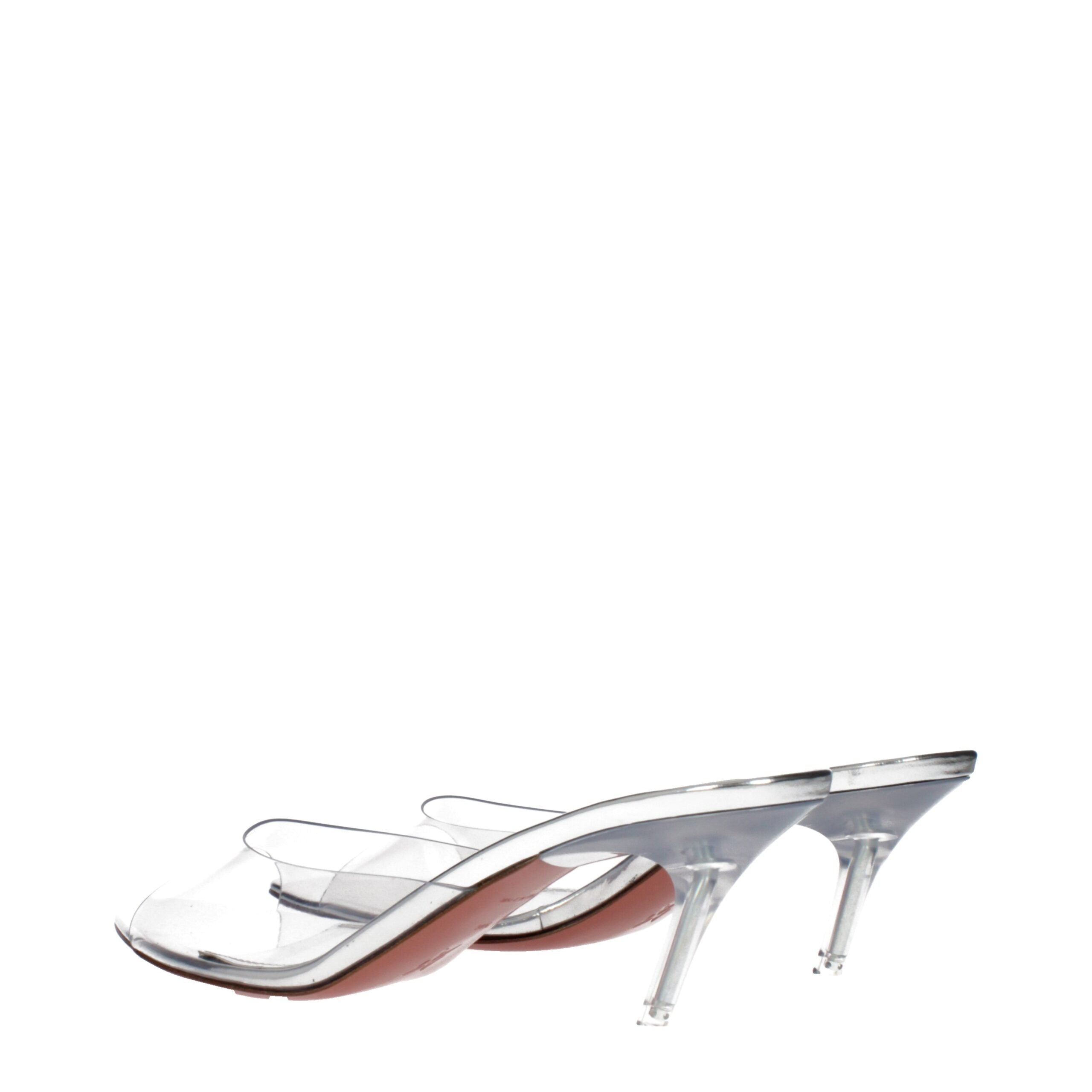Transparent Pvc Stiletto Heel Sandals