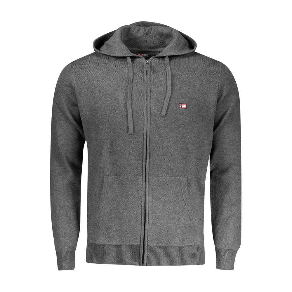 Norway 1963 Grigio Poliammide Men's Cardigan