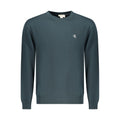 Blue Cotton Men Sweatshirt