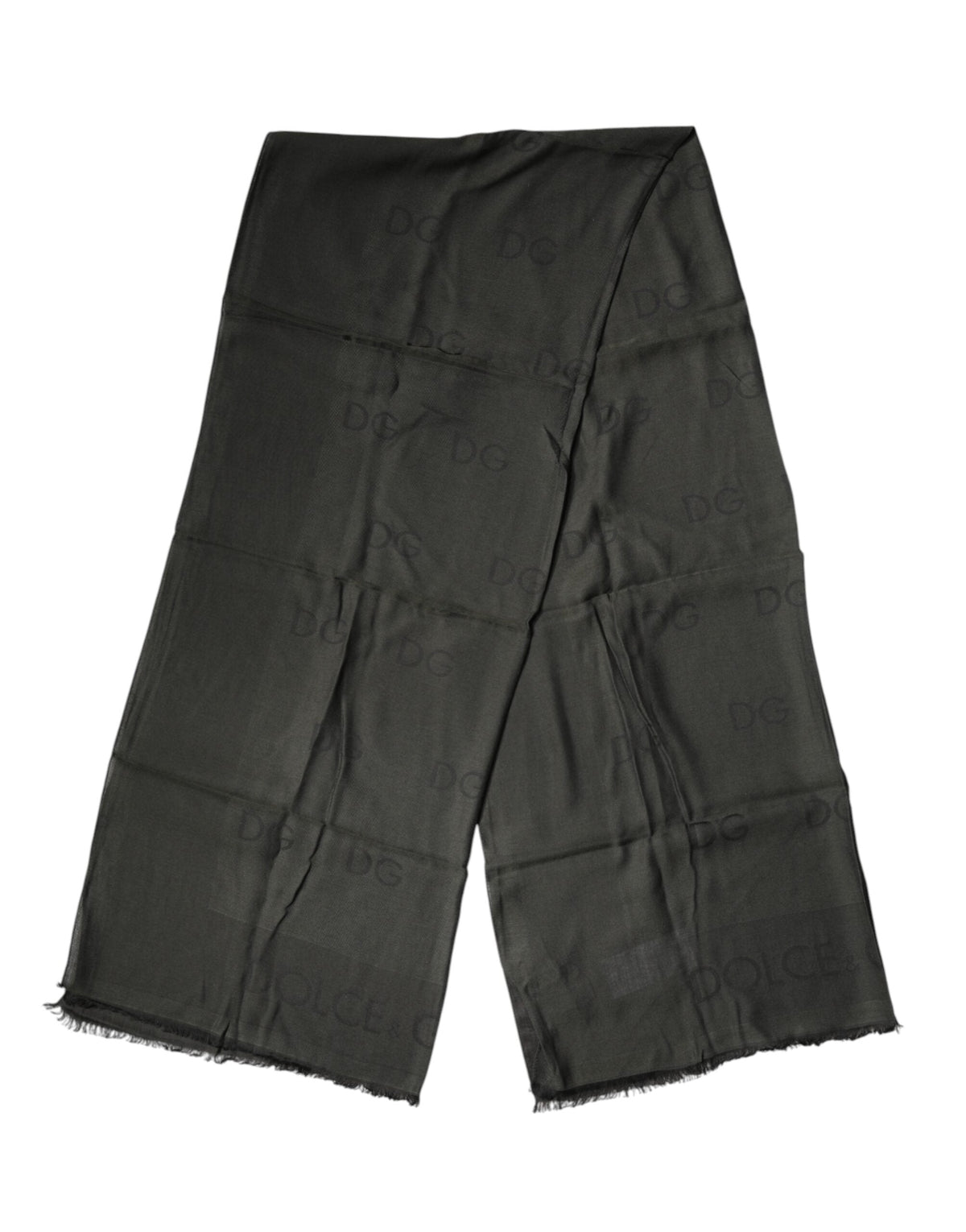 Dolce & Gabbana Black Modal Neck Wrap Men Shawl Men Scarf