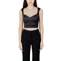 Silence Black Polyester Top
