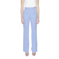 Silence Purple Polyester Casual Pants