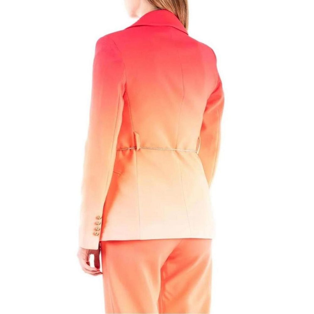 Silence Orange Polyester Blazer