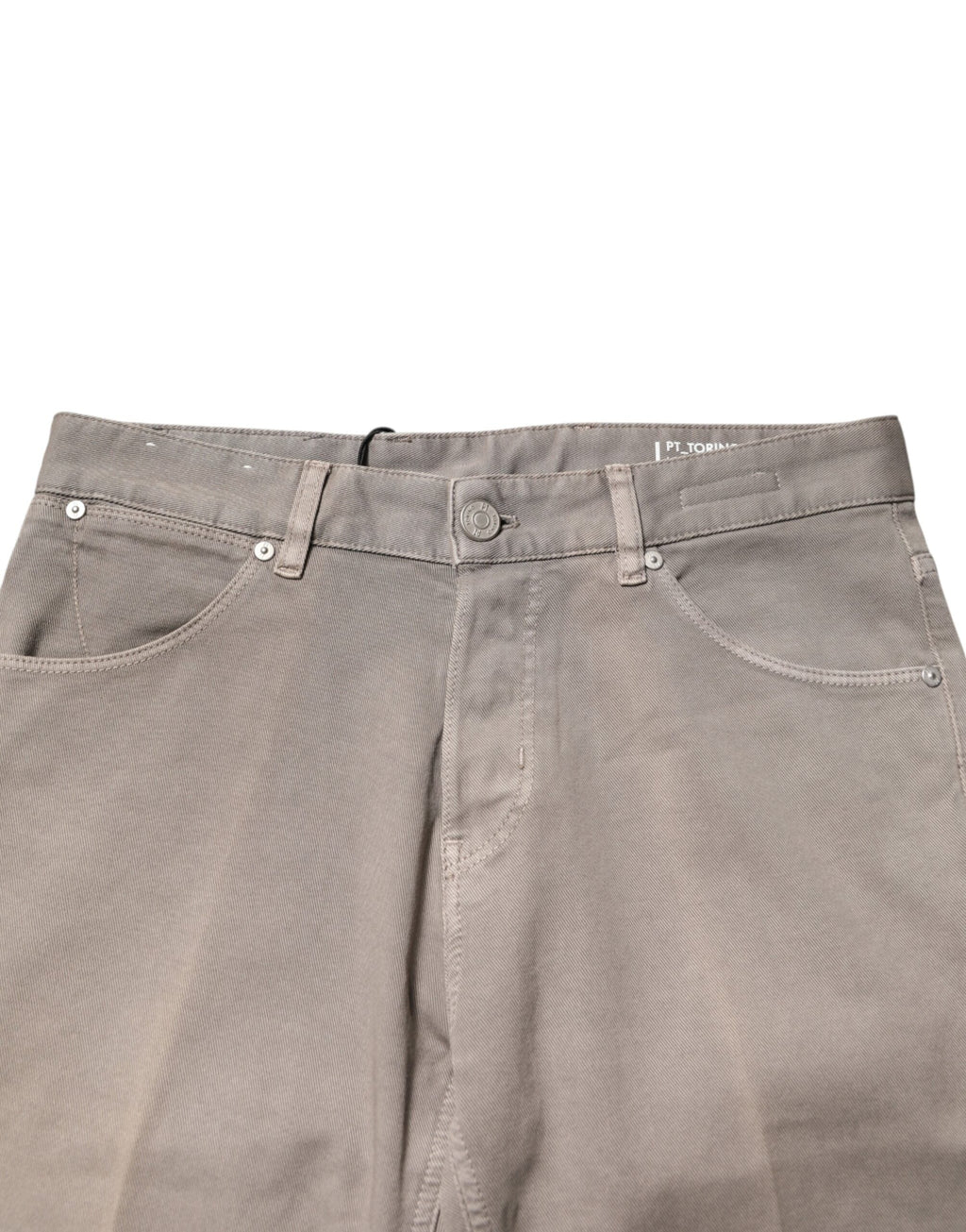 PT Torino Brown Bull Denim Reggae Mastice Straight Trouser Jeans