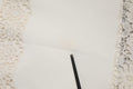 Dolce & Gabbana White Floral Lace High Waist Pencil Cut  Skirt