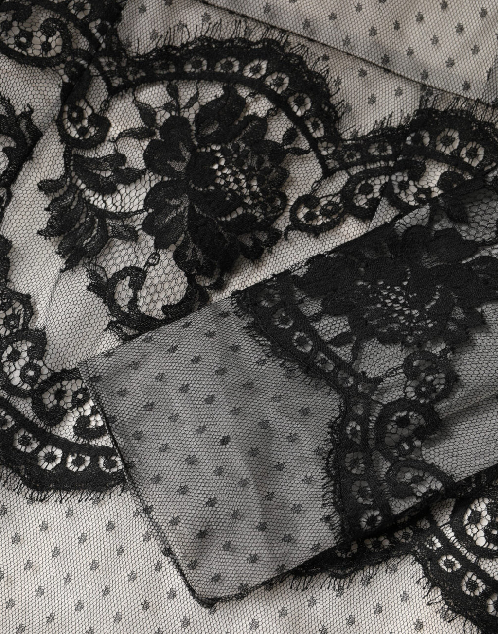 Dolce & Gabbana Black White Lace Silk Blend MaxiSheath Dress