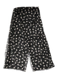 Dolce & Gabbana Black Polka Dot Silk Neck Wrap Shawl 205cm x 137cm Scarf