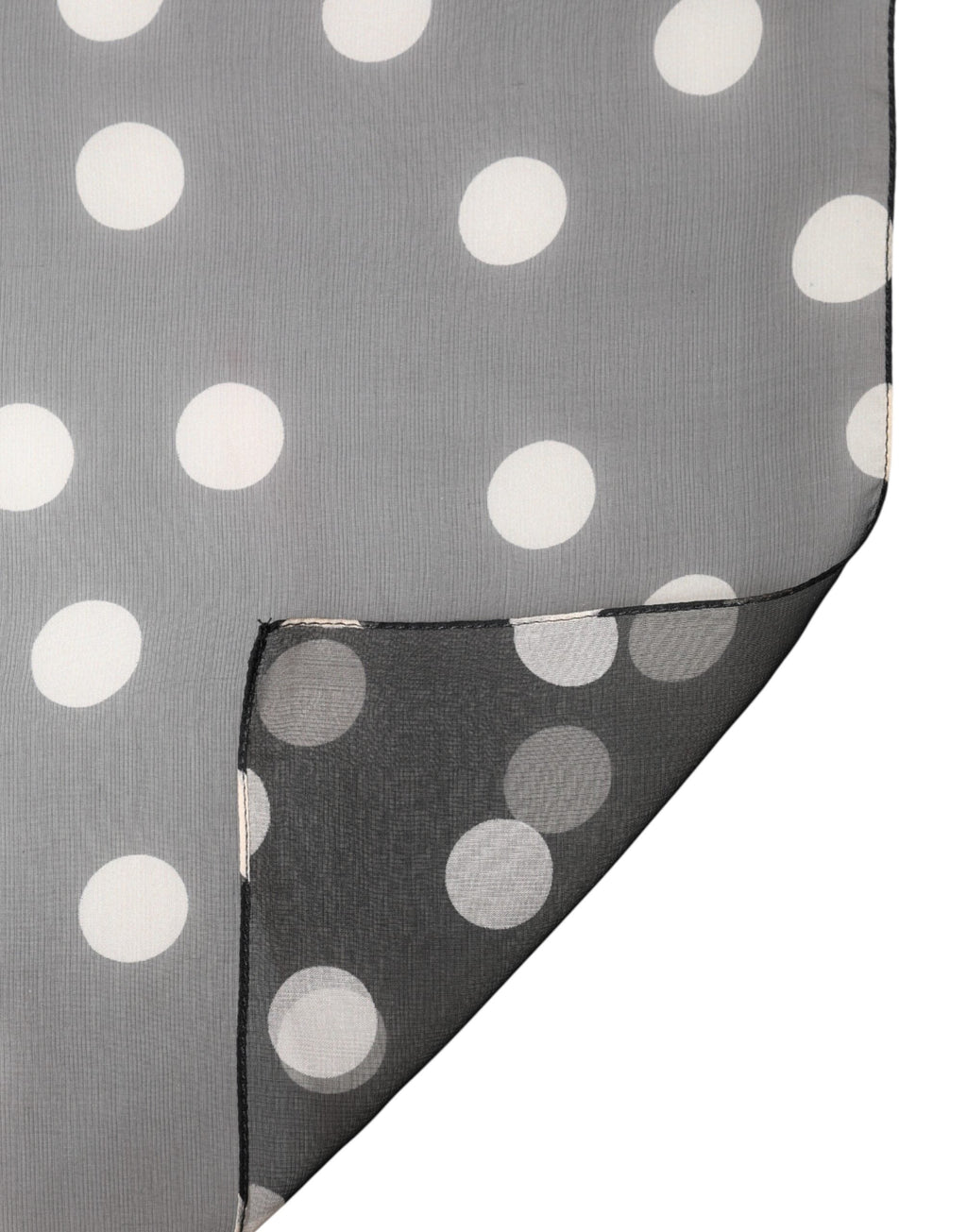 Dolce & Gabbana Black Polka Dot Silk Neck Wrap Shawl 205cm x 137cm Scarf